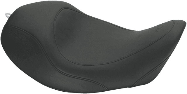 MUSTANG 0803-0399 Forward Wide Tripper Solo Seat - Plain - Black - Dyna '06-'17