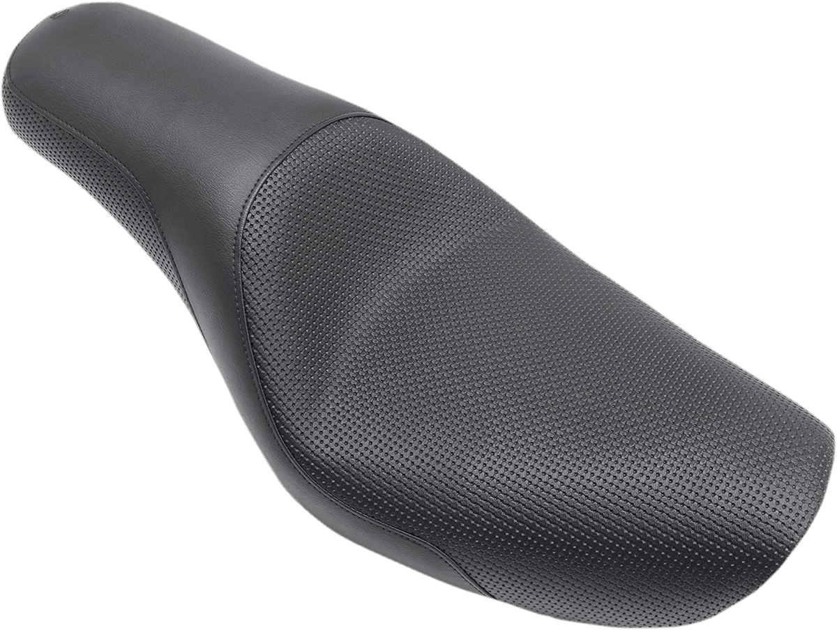 SADDLEMEN 0803-0476 Profiler™ Basketweave Seat - Black - FXD '04-'05