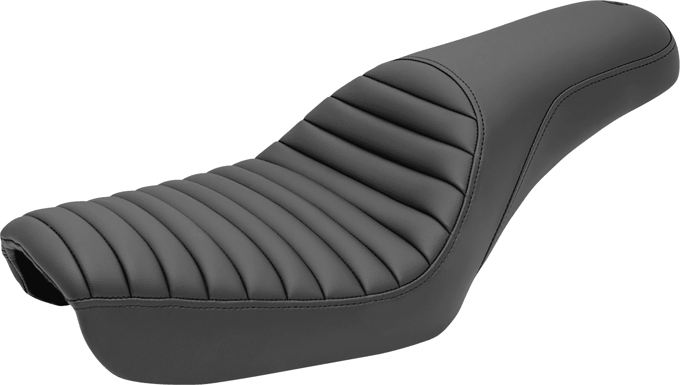 SADDLEMEN 0803-0477 Profiler™ Tuck-n-Roll Seat - Black - FXD '04-'05