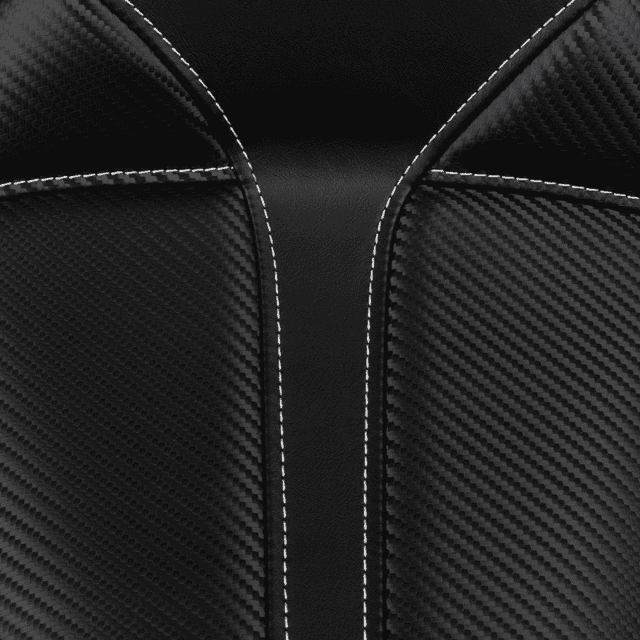 SADDLEMEN 0803-0498 Dominator Solo Seat - w/o Backrest- Black w/ Gray Stitching - FXD/WG '96-'03 — image 3 of 4