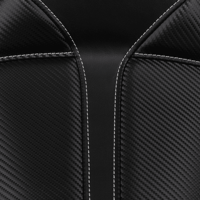 SADDLEMEN 0803-0498 Dominator Solo Seat - w/o Backrest- Black w/ Gray Stitching - FXD/WG '96-'03 — image 3 of 4