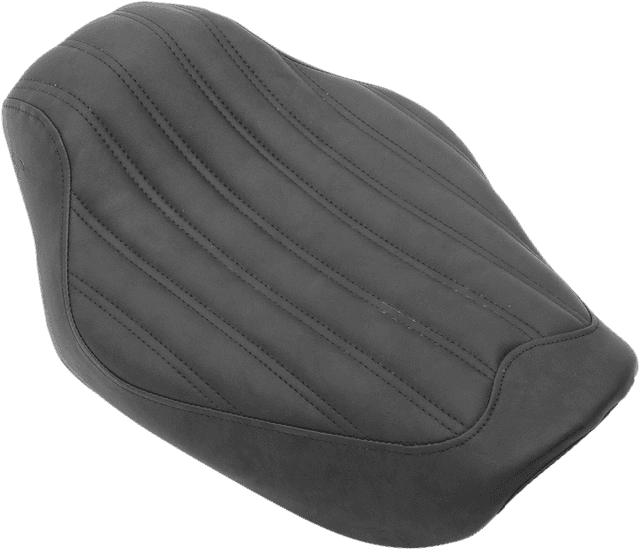 SADDLEMEN 0803-0522 Knuckle Solo Seat - Ribbed - Black - FXD '04-'05 — image 2 of 2