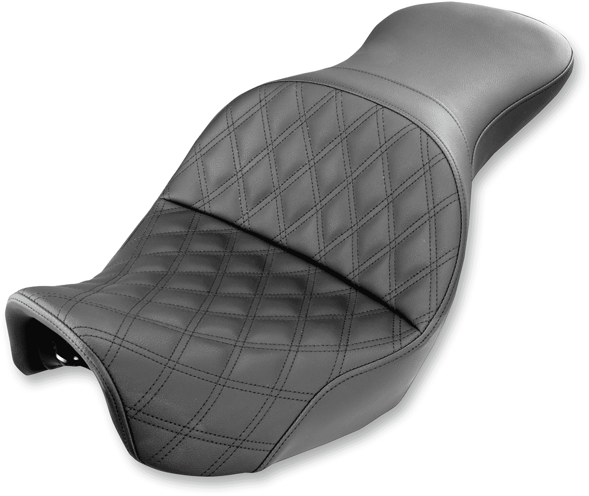 SADDLEMEN 0803-0554 Explorer Seat - Lattice Stitched - Dyna '06-'17