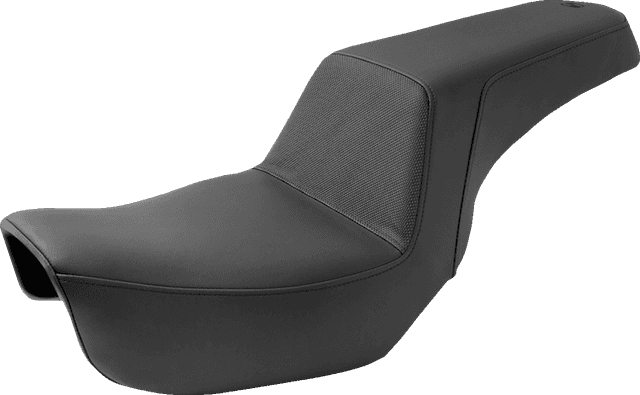 SADDLEMEN 0803-0564 Step-Up Seat - Gripper - Black - Dyna