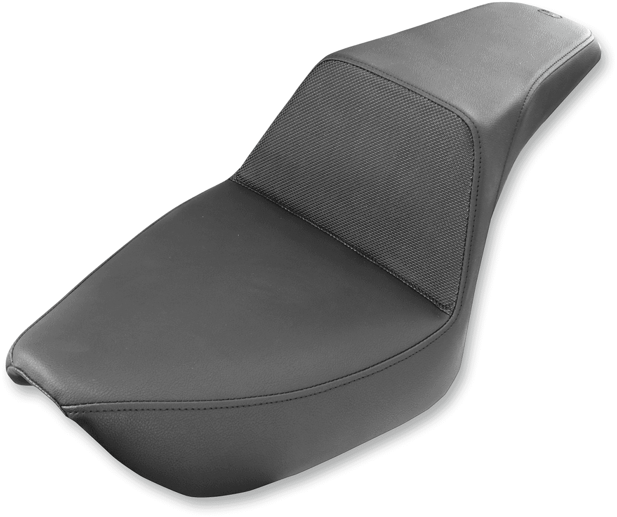 SADDLEMEN 0803-0565 Step-Up Seat - Gripper - Black - FXD