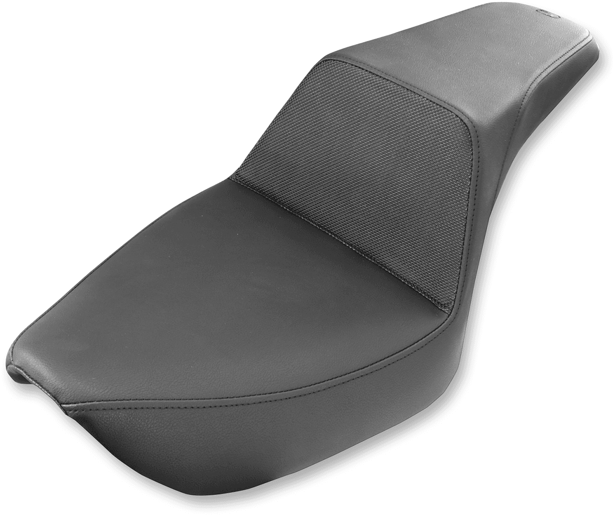 SADDLEMEN 0803-0565 Step-Up Seat - Gripper - Black - FXD
