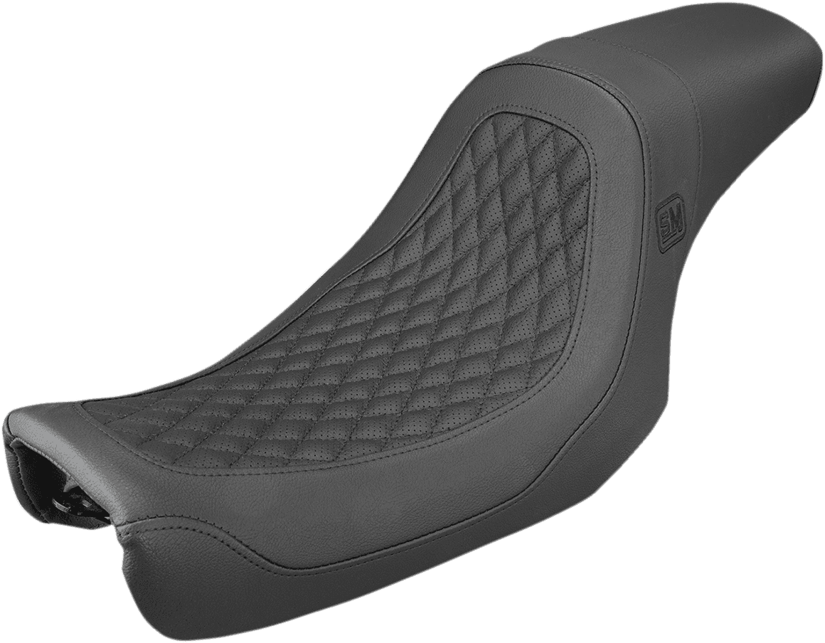 SADDLEMEN 0803-0590 Speed Merchant Pro Series Seat - Black - FLD/FXD '06-'17
