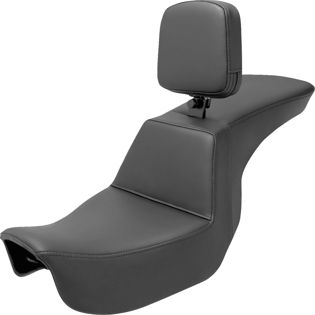 SADDLEMEN 0803-0699 Tour Step-Up Seat - Rider Backrest - Plain - Dyna '06-'17