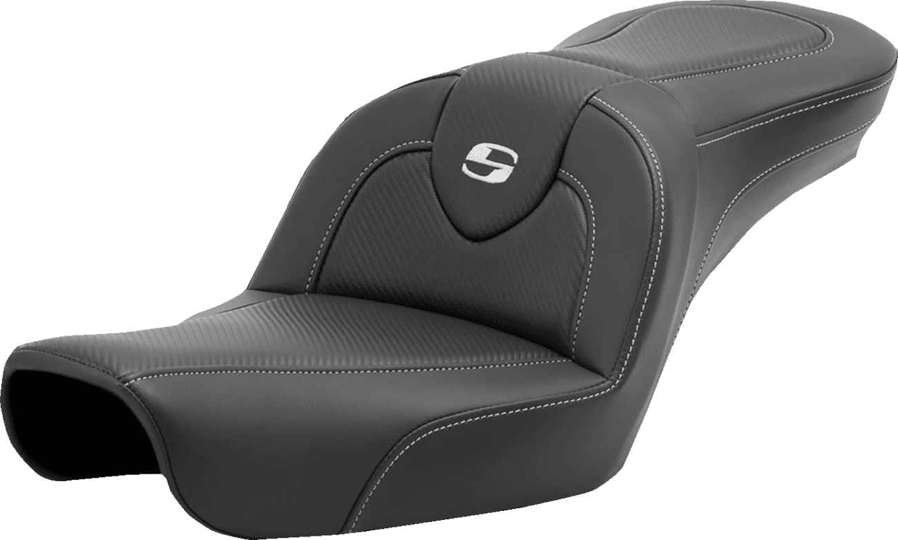 SADDLEMEN 0803-0713 Roadsofa™ Seat - Carbon Fiber - without Backrest - FXD '96-'03