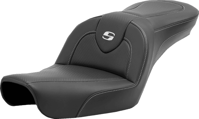 SADDLEMEN 0803-0713 Roadsofa™ Seat - Carbon Fiber - without Backrest - FXD '96-'03