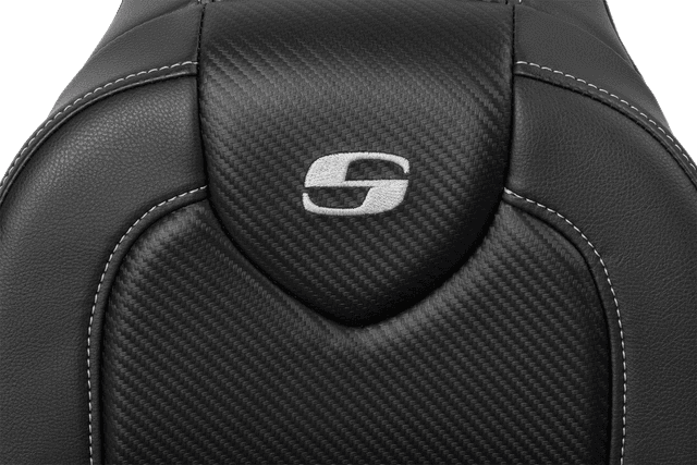 SADDLEMEN 0803-0750 RoadSofa™ - Carbon Fiber - without Driver Backrest - FXDWG '04-'05 — image 2 of 3