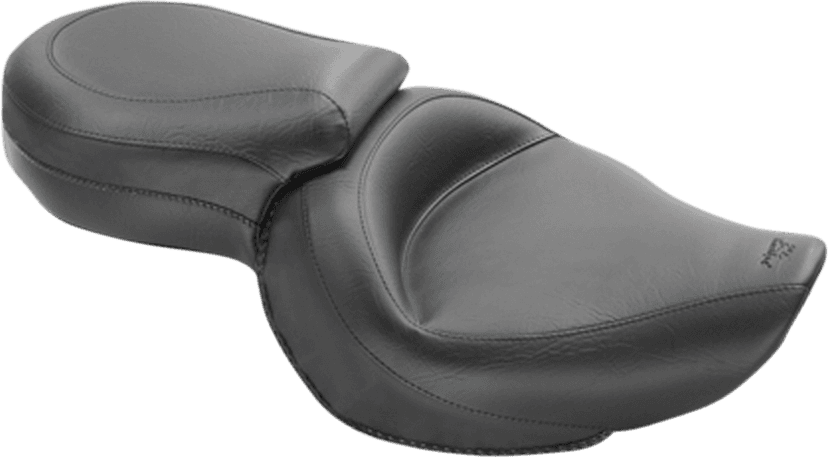 MUSTANG 0804-0289 Vintage Style Seat - Wide - Smooth - Black - XLC