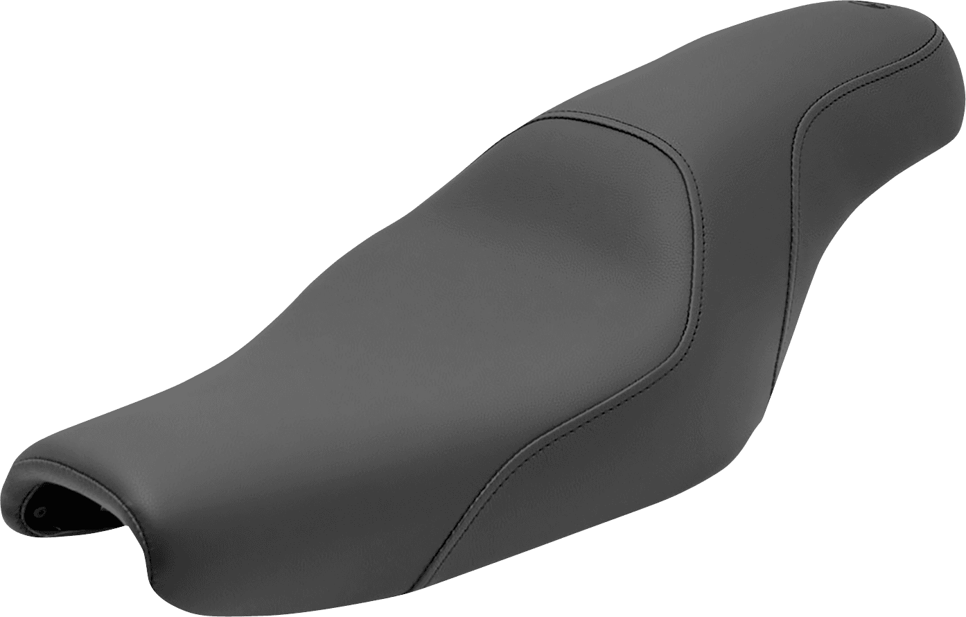 SADDLEMEN 0804-0317 Seat - Profiler™ - Black - Smooth - Sportster '04-'22