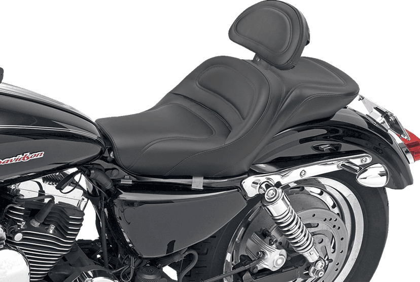 SADDLEMEN 0804-0335 Seat - Explorer™ - With Backrest - Stitched - Black - XL '04-'20 — image 5 of 5