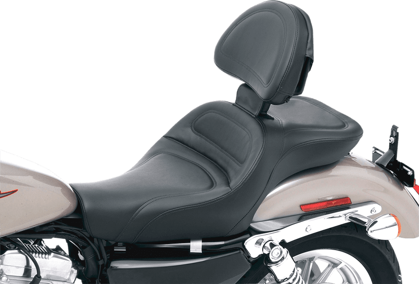 SADDLEMEN 0804-0335 Seat - Explorer™ - With Backrest - Stitched - Black - XL '04-'20 — image 3 of 5