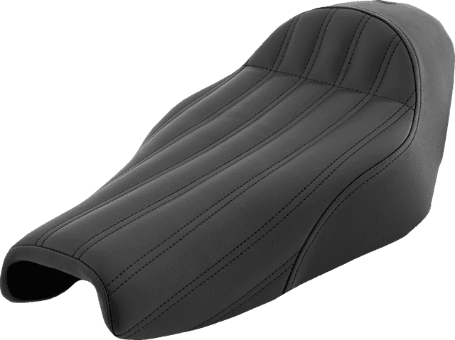SADDLEMEN 0804-0646 Knuckle Solo Seat - Ribbed - Black - XL '04-'20