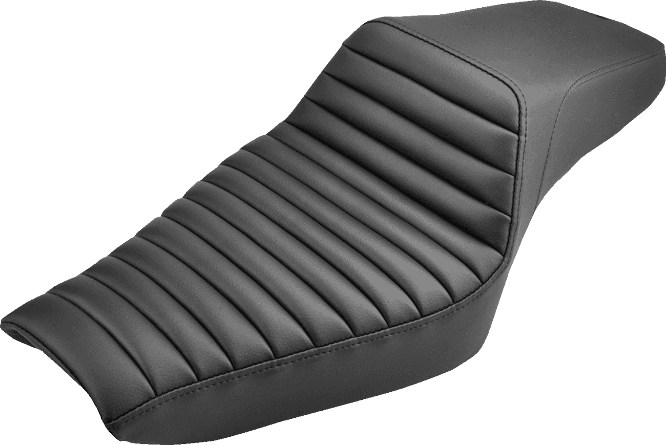 SADDLEMEN 0804-0649 Step-Up Seat - Front Tuck-n-Roll - Black - XL