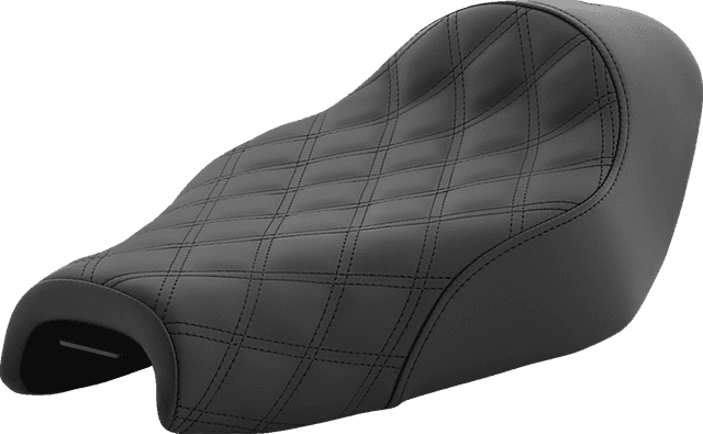 SADDLEMEN 0804-0660 Renegade™ Solo Seat - Lattice Stitched - Black - XL '04-'20