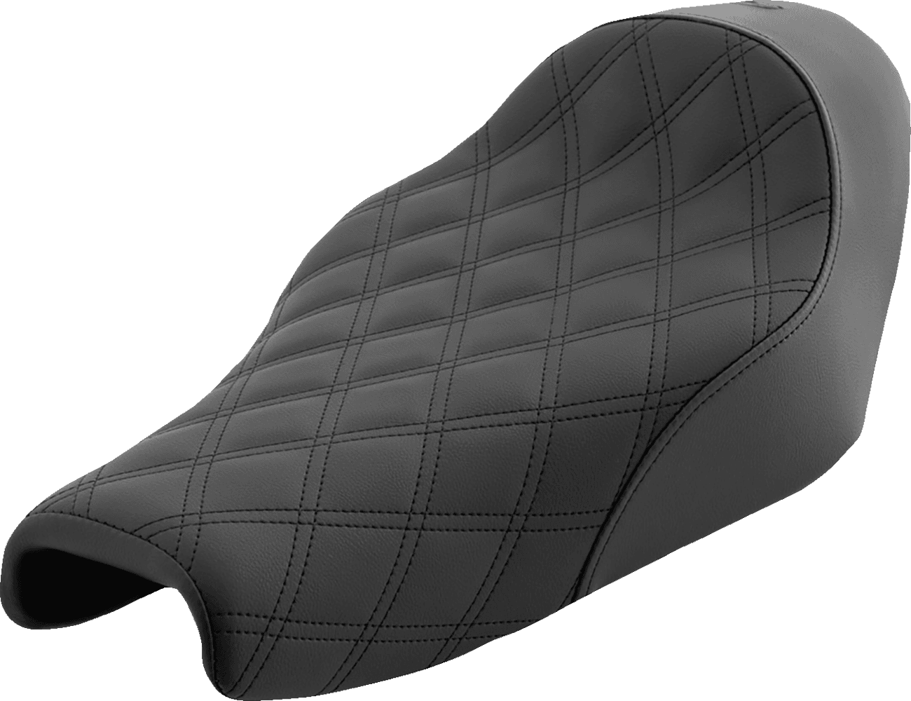 SADDLEMEN 0804-0661 Renegade™ Solo Seat - Lattice Stitched - Black - XL '04-'22