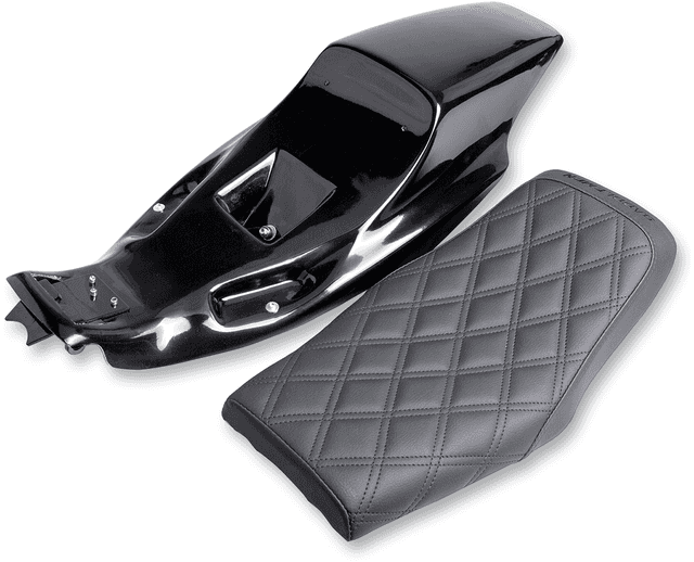 SADDLEMEN 0804-0680 Eliminator Seat Kit - Lattice Stitched - XL '04-'20