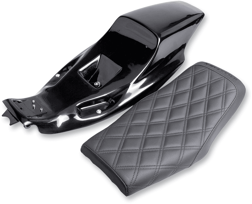 SADDLEMEN 0804-0680 Eliminator Seat Kit - Lattice Stitched - XL '04-'20