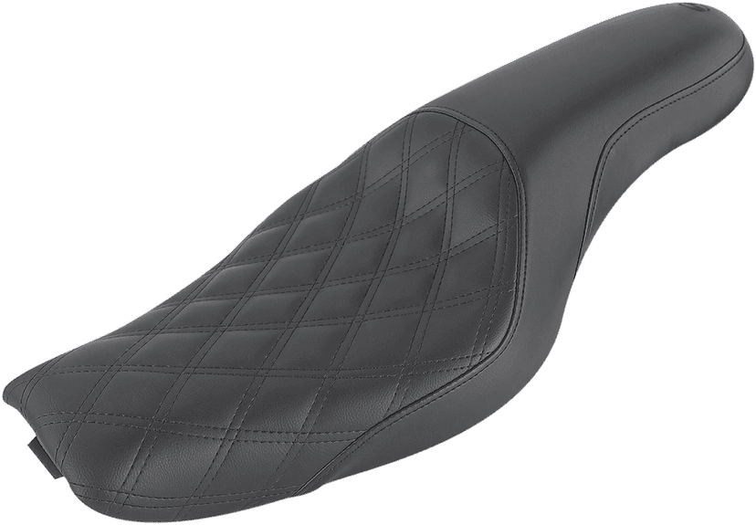 SADDLEMEN 0804-0748 Profiler Seat - Front Lattice/Rear Smooth - Black - XL '04-'20