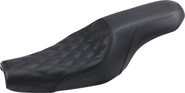 SADDLEMEN 0804-0749 Profiler Seat - Front Lattice/Rear Smooth - Black - XL '04-'20 — image 1 of 2