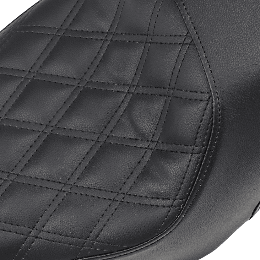 SADDLEMEN 0804-0749 Profiler Seat - Front Lattice/Rear Smooth - Black - XL '04-'20 — image 2 of 2