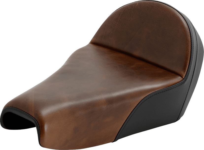 SADDLEMEN 0804-0784 Lariat Solo Seat - Distressed Leather - 3.3 Gal Tank - XL '04-'22