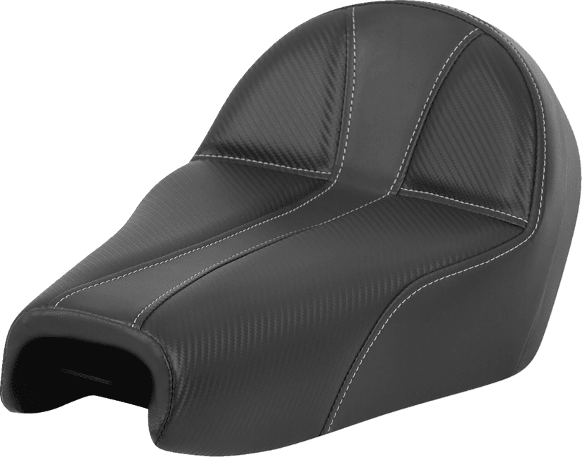 SADDLEMEN 0804-0788 Dominator Seat - Black w/ Silver Stitching - XL '04-'22