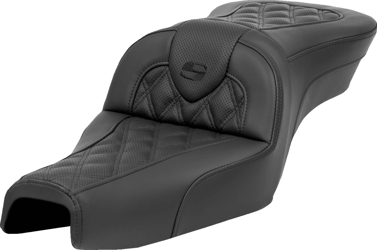 SADDLEMEN 0804-0790 Roadsofa™ Seat - without Backrest - Lattice Stitch - XL '04-'22