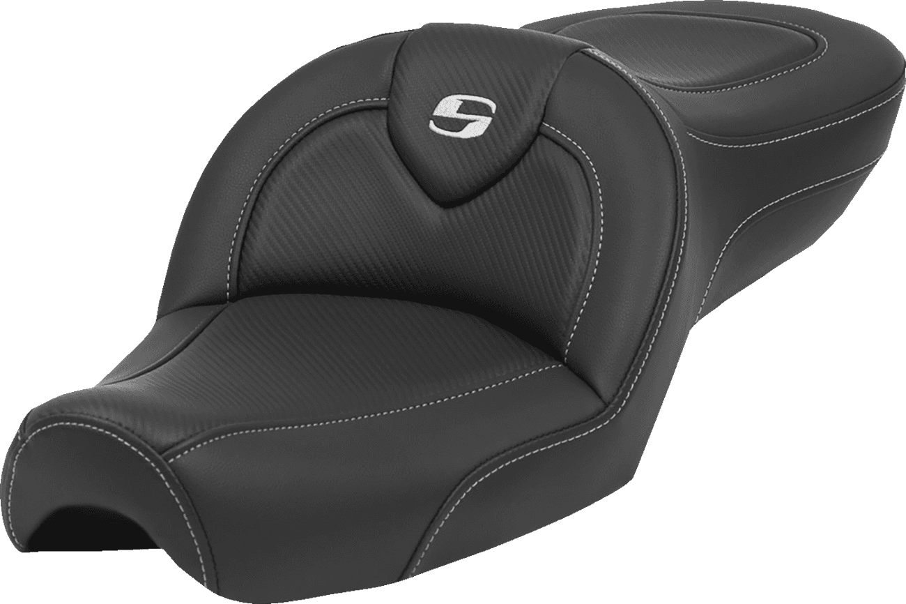 SADDLEMEN 0804-0820 Roadsofa™ Seat - without Backrest - Carbon Fiber - XL '79-'03