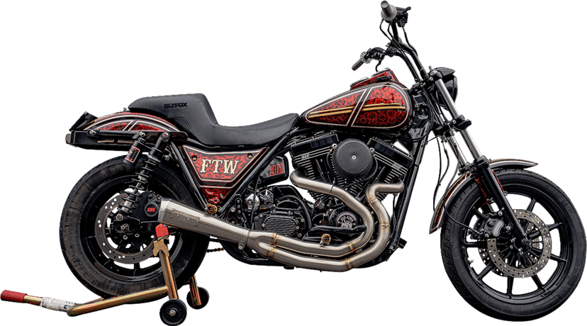SLYFOX 0805-0150 Drifter Seat - Black Logo - Black Vinyl - Smooth - FXR '82-'00 — image 3 of 6