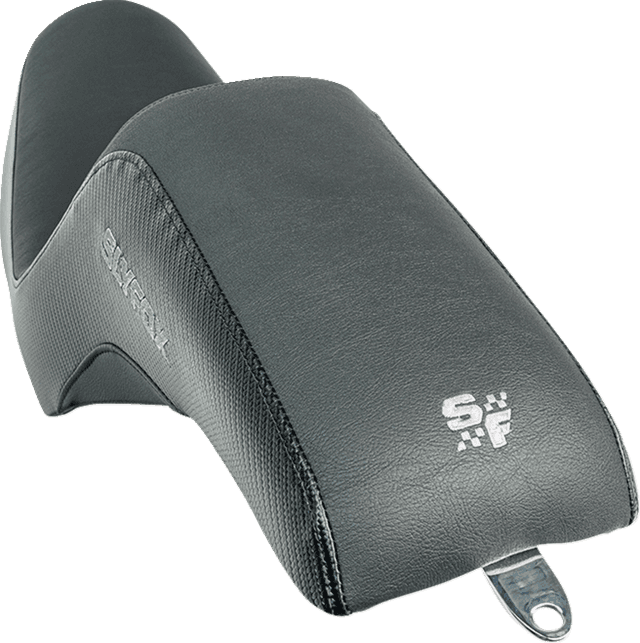 SLYFOX 0805-0151 Drifter Seat - Gray Logo - Black Vinyl - Smooth - FXR '82-'00 — image 3 of 6