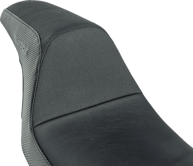 SLYFOX 0805-0151 Drifter Seat - Gray Logo - Black Vinyl - Smooth - FXR '82-'00 — image 4 of 6