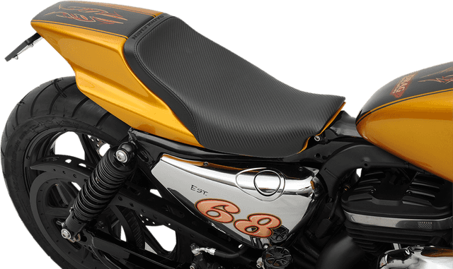 SADDLEMEN 0806-0097 Eliminator Seat - Black - Carbon Fiber — image 2 of 2