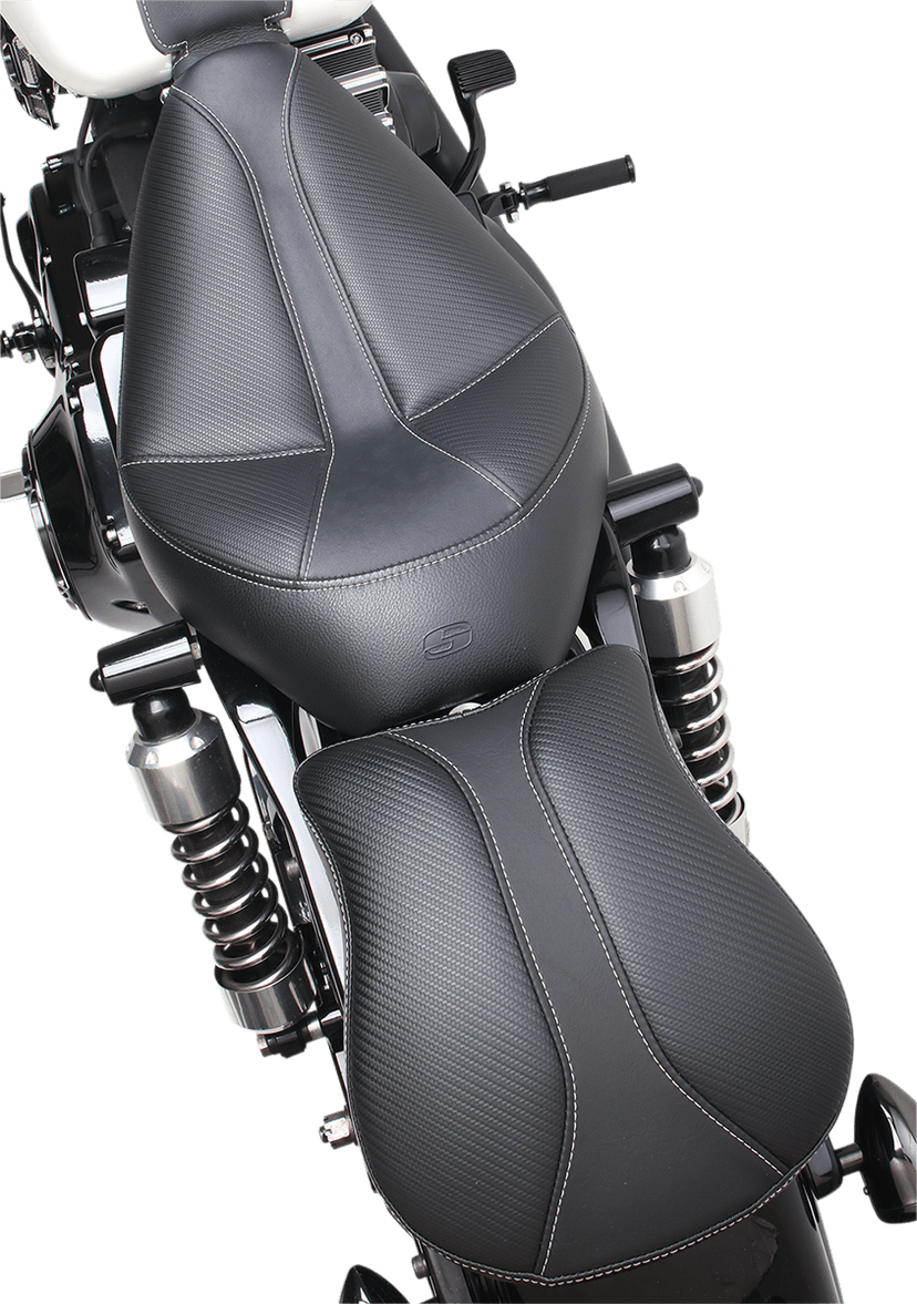 SADDLEMEN 0807-0170 Detachable Pillion Pad - Dominator - Contoured - 9" — image 2 of 3
