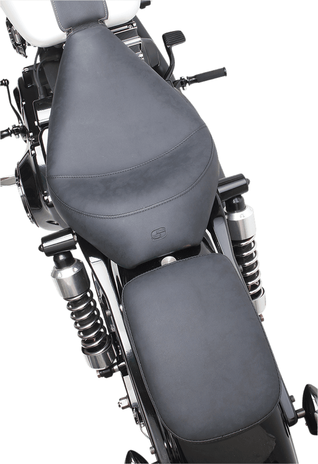 SADDLEMEN 0807-0181 Detachable Pillion Pad - Saddlehyde S3 - Brushed - 7" — image 2 of 4