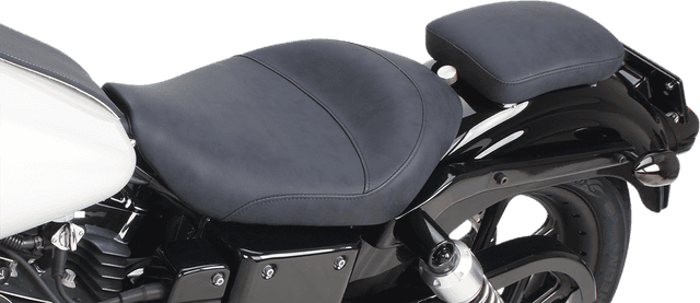 SADDLEMEN 0807-0181 Detachable Pillion Pad - Saddlehyde S3 - Brushed - 7" — image 3 of 4