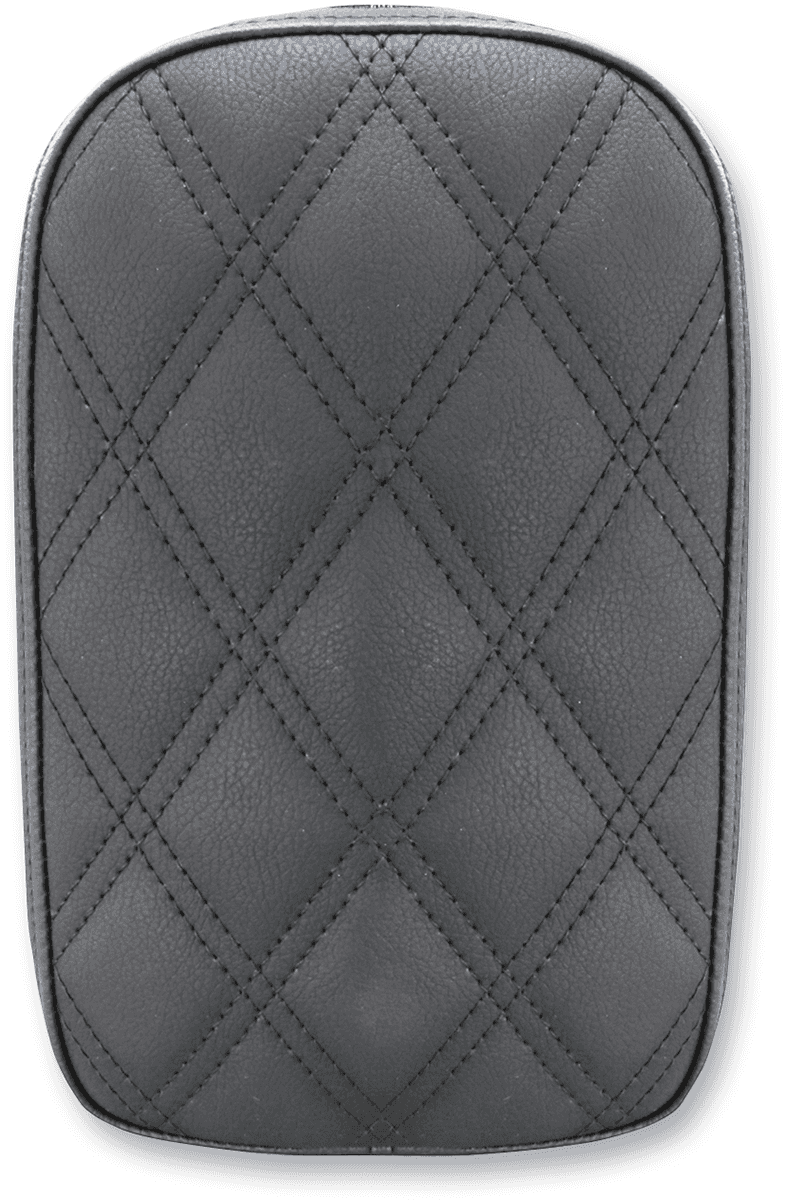 SADDLEMEN 0807-0194 Detachable Pillion Pad - Lattice Stitched - Black - 6"