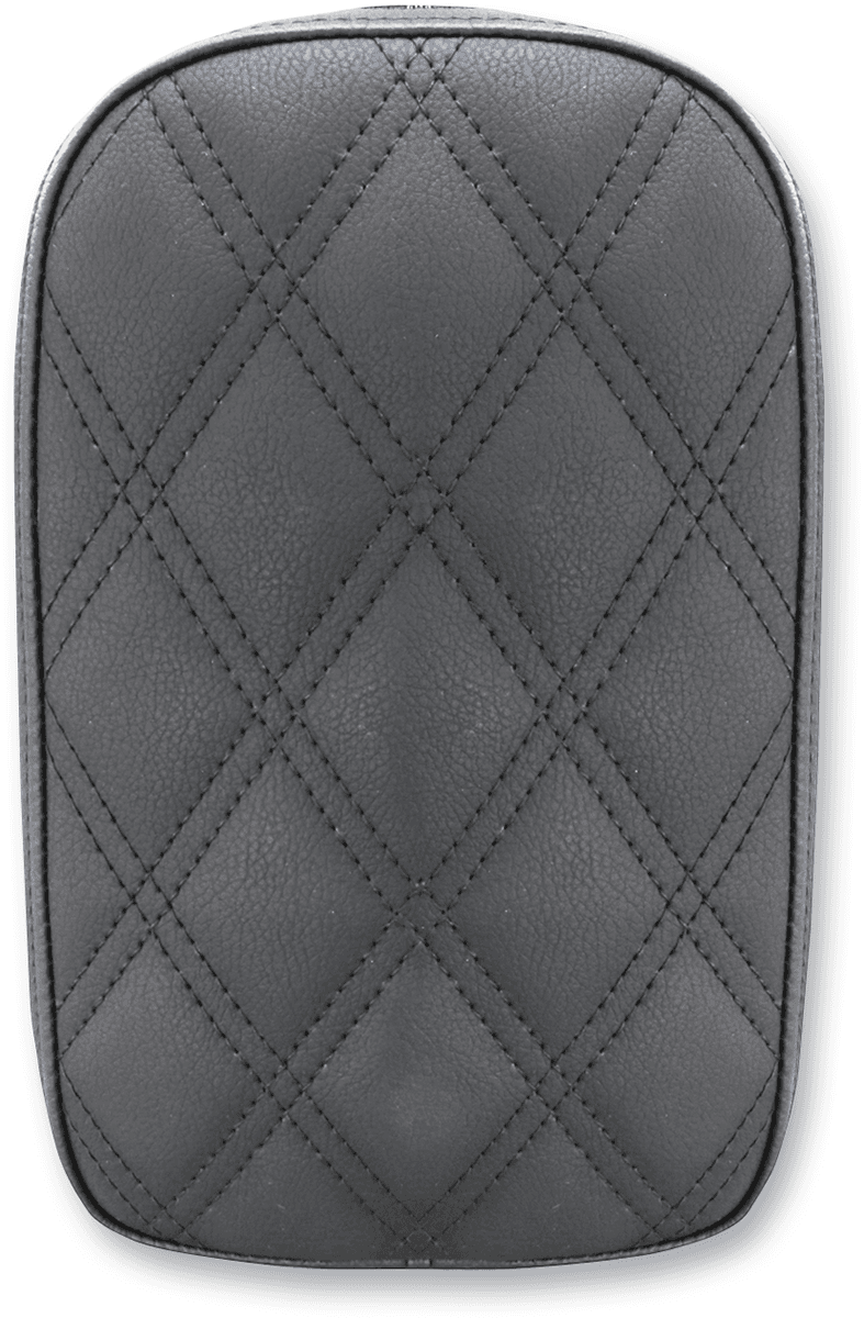 SADDLEMEN 0807-0194 Detachable Pillion Pad - Lattice Stitched - Black - 6"