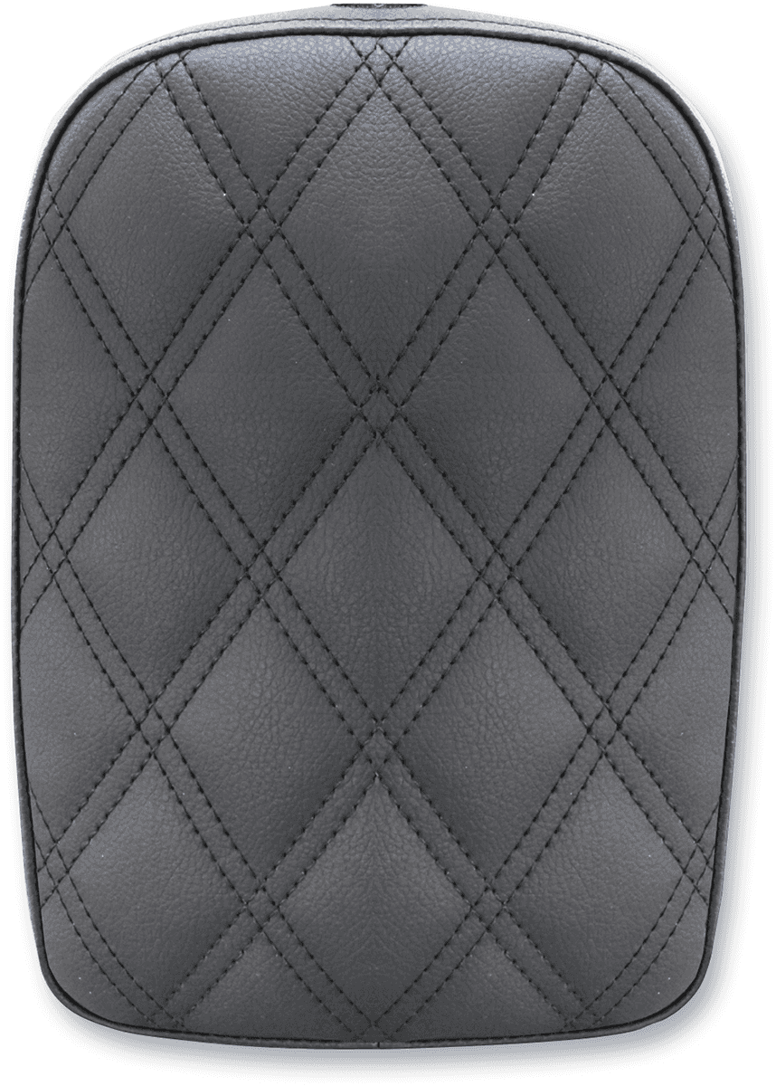 SADDLEMEN 0807-0195 Detachable Pillion Pad - Lattice Stitched - Black - 7"