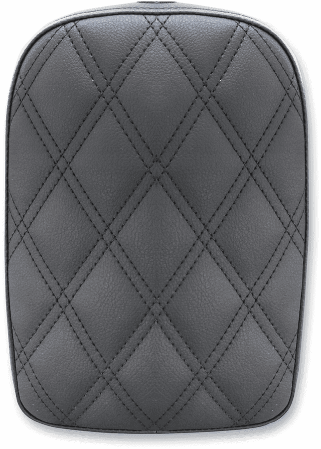 SADDLEMEN 0807-0195 Detachable Pillion Pad - Lattice Stitched - Black - 7"