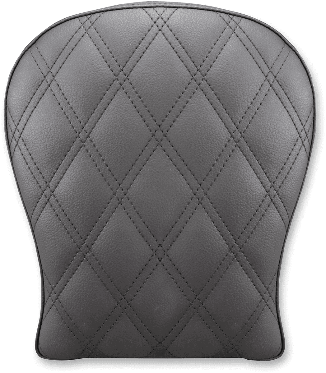 SADDLEMEN 0807-0196 Detachable Pillion Pad - Lattice Stitched - Black - 9"