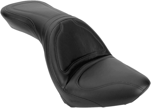 SADDLEMEN 0810-0327 Seat - Explorer™ - without Backrest - Stitched - Black - XVS650