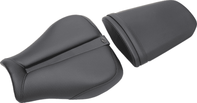 SADDLEMEN 0810-1004 Gel Channel™ Track Carbon Fiber Sport Seat - Black - CBR600RR