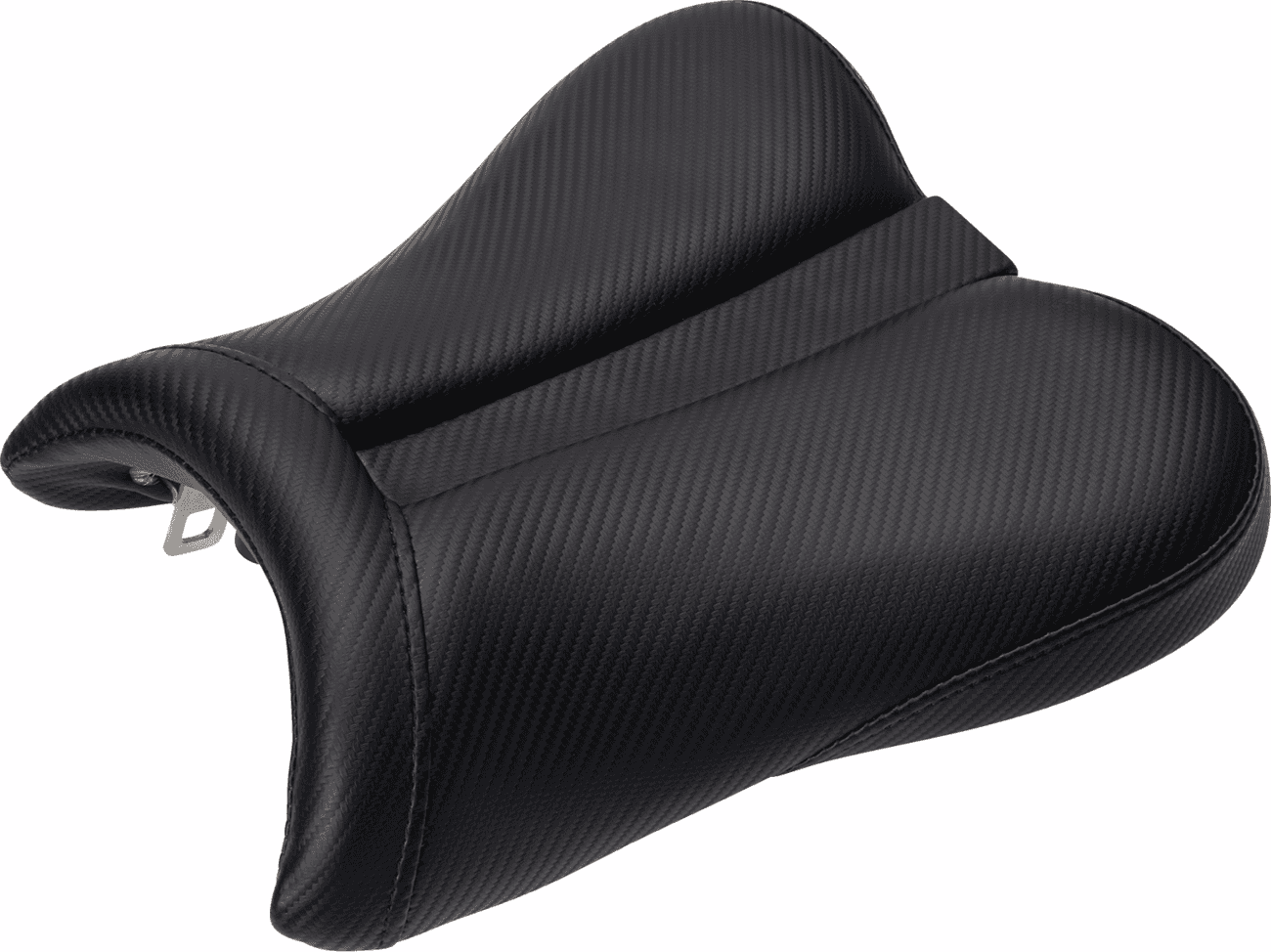 SADDLEMEN 0810-1014 Gel Channel™ Track Carbon Fiber Sport Seat - Black - GSXR 600/750