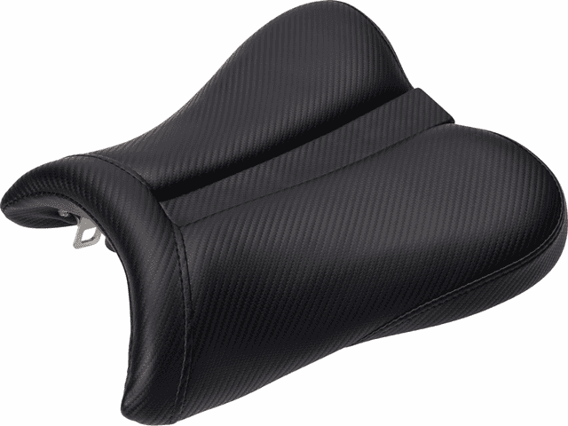 SADDLEMEN 0810-1014 Gel Channel™ Track Carbon Fiber Sport Seat - Black - GSXR 600/750 — image 1 of 2