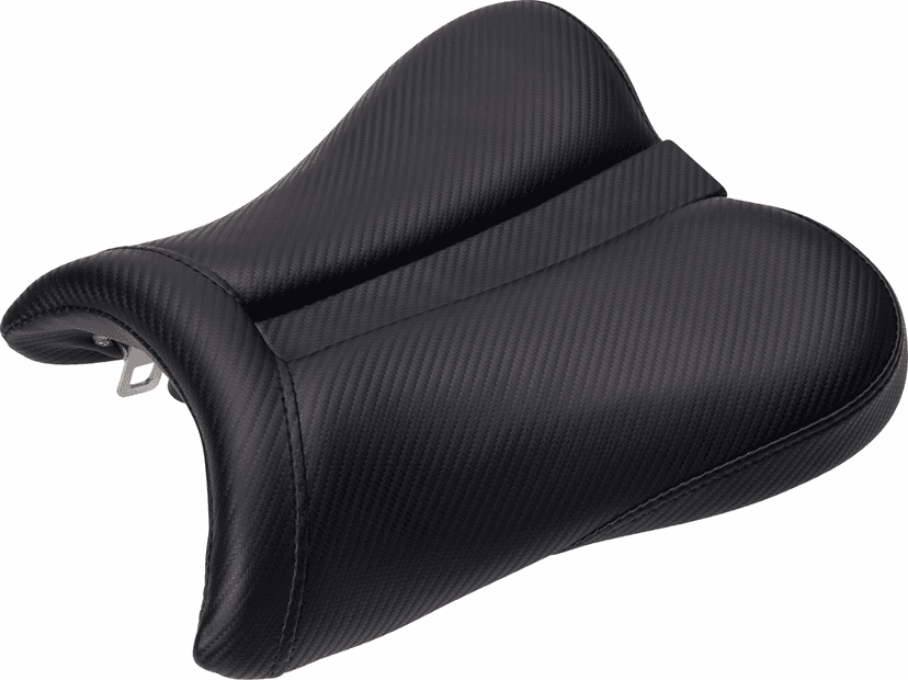 SADDLEMEN 0810-1014 Gel Channel™ Track Carbon Fiber Sport Seat - Black - GSXR 600/750 — image 1 of 2