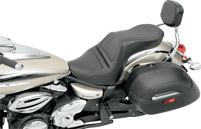 SADDLEMEN 0810-1053 Seat - Explorer™ - without Backrest - Stitched - Black - XVS950